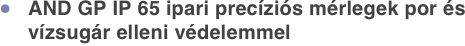 AND GP IP 65 ipari precíziós mérlegek por és vízsugár elleni védelemmel
