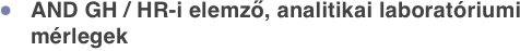 AND GH / HR-i elemző, analitikai laboratóriumi mérlegek